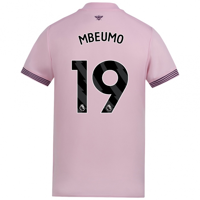 Criança Camisola Bryan Mbeumo #19 Cor-De-Rosa Alternativa 2024/25 Camisa Brasil