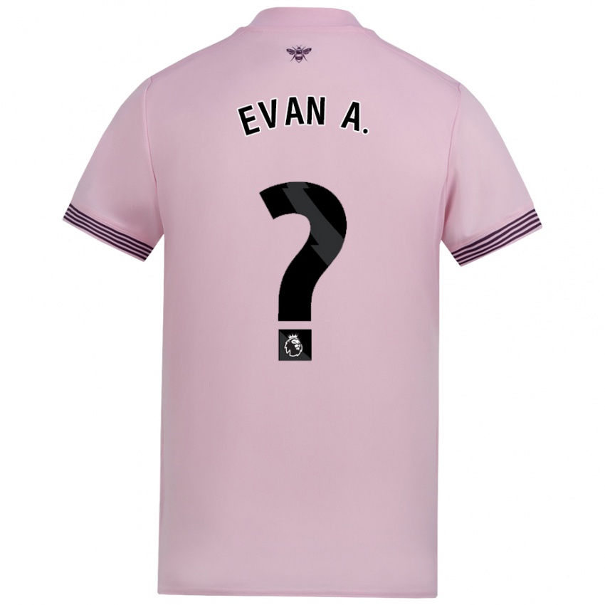 Criança Camisola Evan Anderson #0 Cor-De-Rosa Alternativa 2024/25 Camisa Brasil