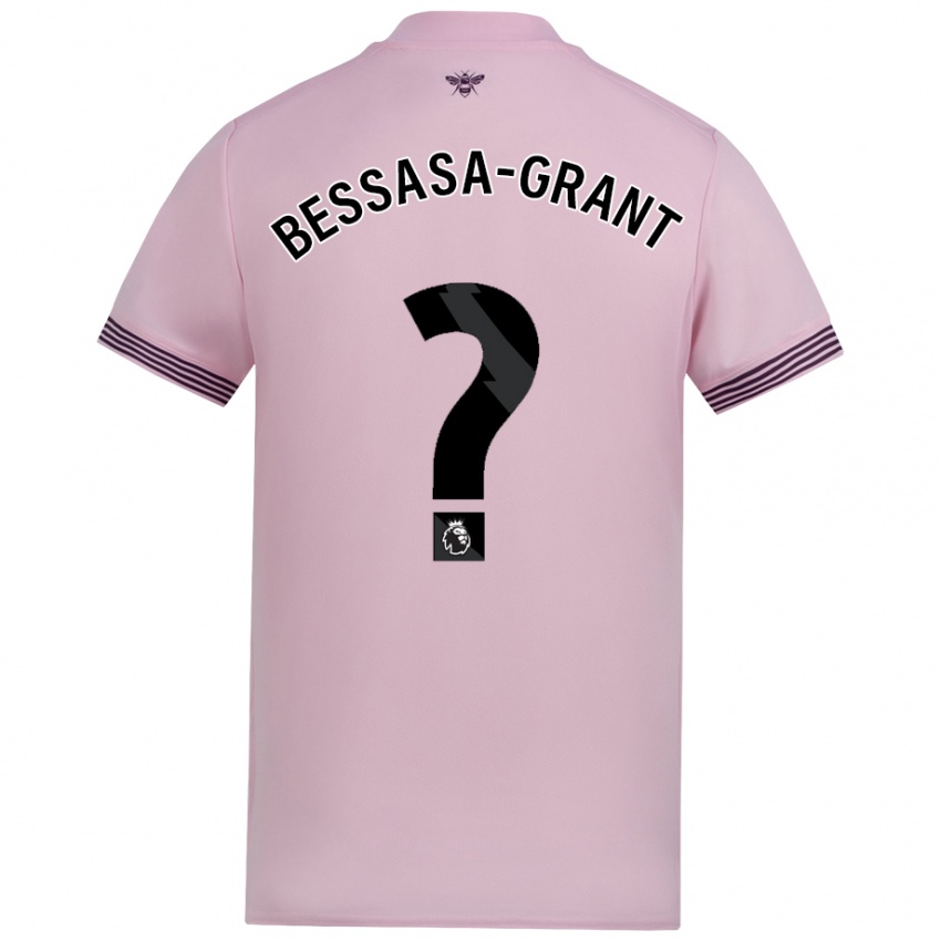 Criança Camisola Mekhai Bessasa-Grant #0 Cor-De-Rosa Alternativa 2024/25 Camisa Brasil