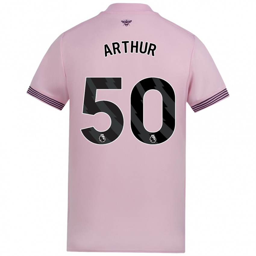 Criança Camisola Benjamin Arthur #50 Cor-De-Rosa Alternativa 2024/25 Camisa Brasil