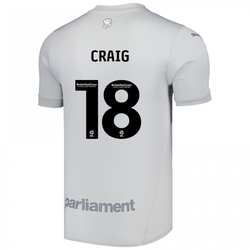 Criança Camisola Matthew Craig #18 Cinza Prateado Alternativa 2024/25 Camisa Brasil