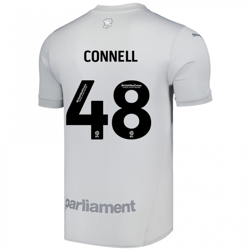 Criança Camisola Luca Connell #48 Cinza Prateado Alternativa 2024/25 Camisa Brasil