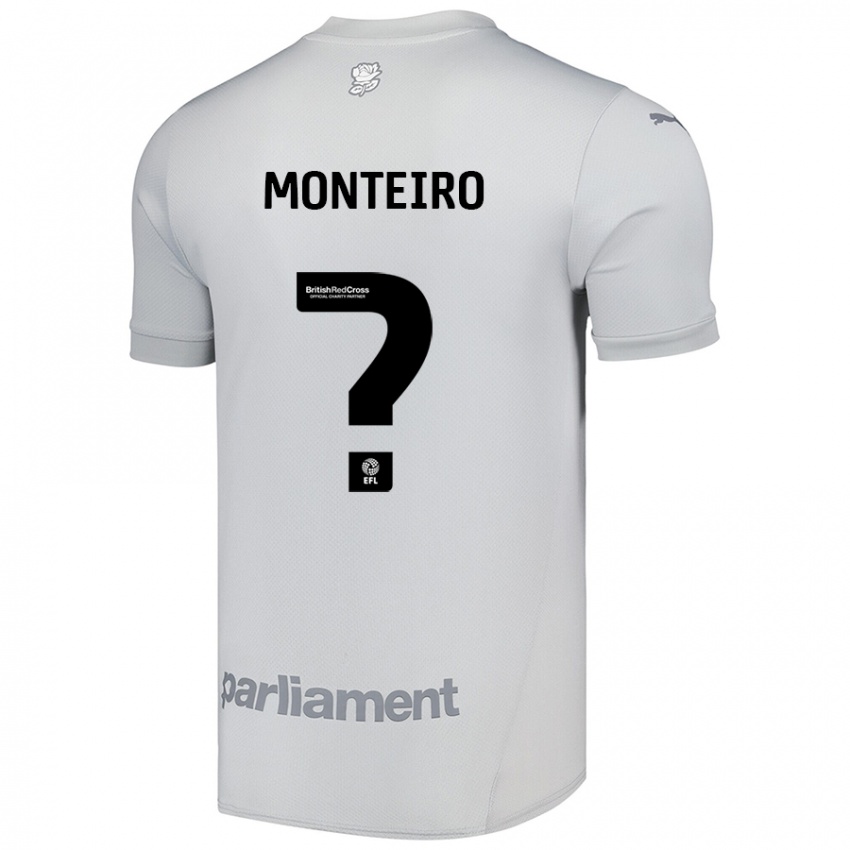 Criança Camisola Rafael Monteiro #0 Cinza Prateado Alternativa 2024/25 Camisa Brasil