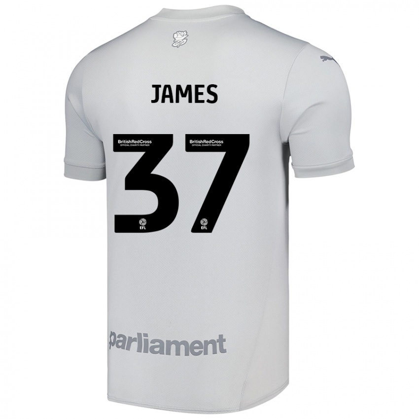 Criança Camisola Nathan James #37 Cinza Prateado Alternativa 2024/25 Camisa Brasil