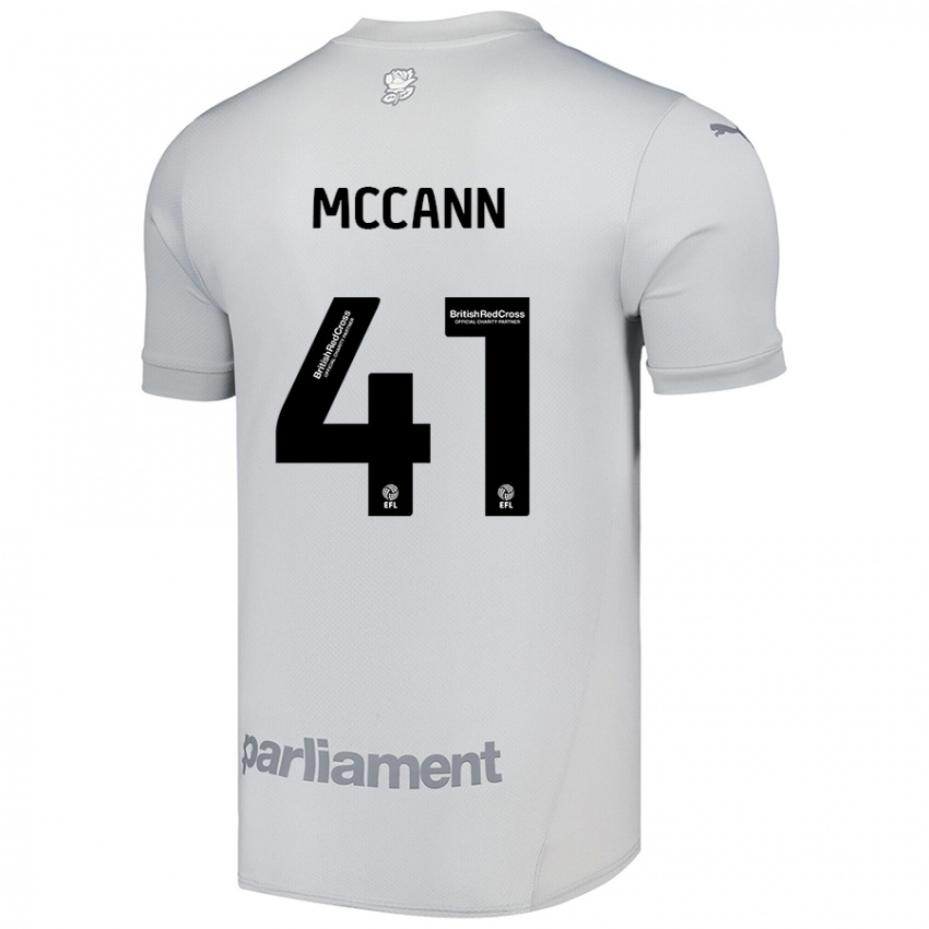 Criança Camisola Bayley Mccann #41 Cinza Prateado Alternativa 2024/25 Camisa Brasil