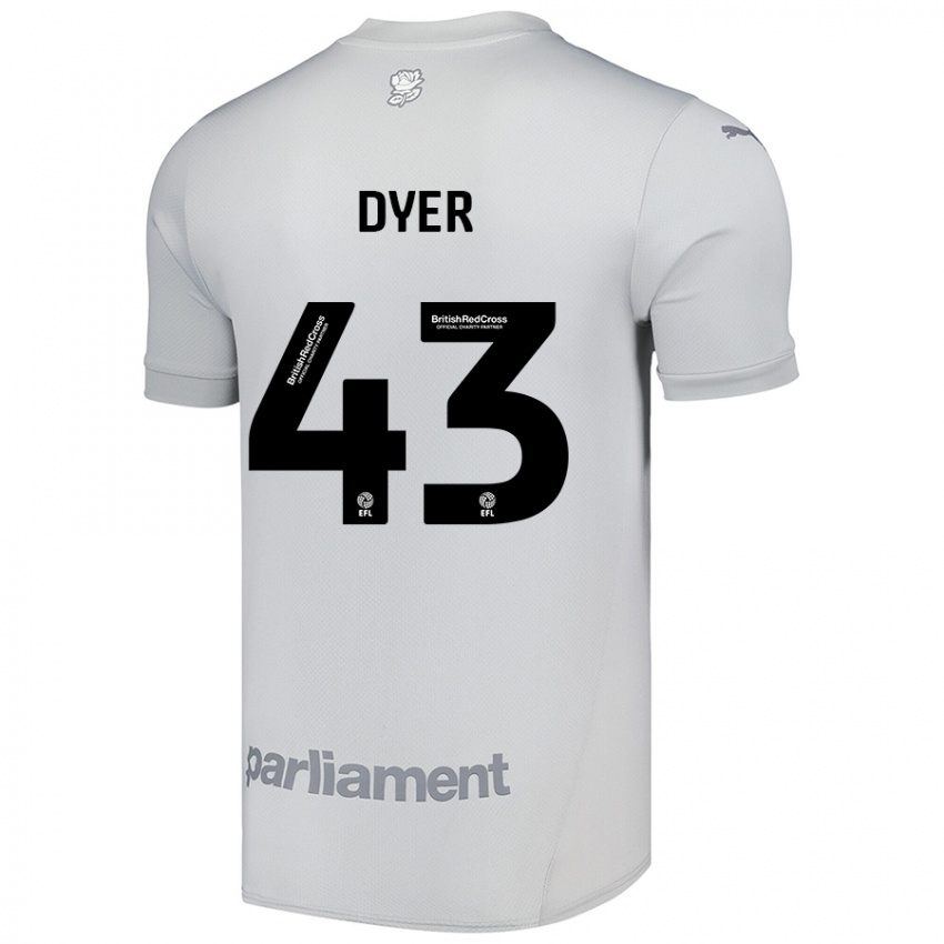 Criança Camisola Josiah Dyer #43 Cinza Prateado Alternativa 2024/25 Camisa Brasil