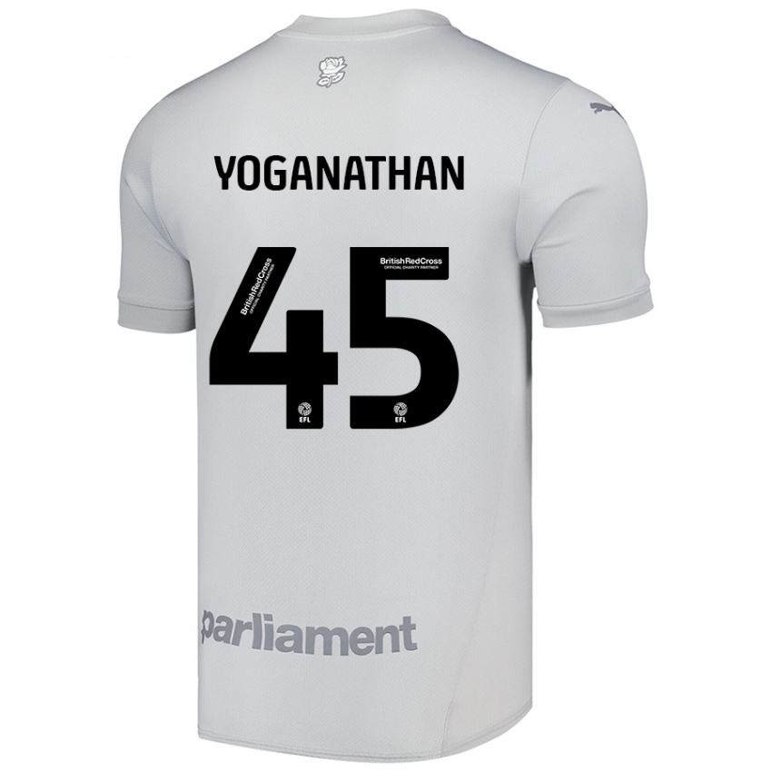 Criança Camisola Vimal Yoganathan #45 Cinza Prateado Alternativa 2024/25 Camisa Brasil