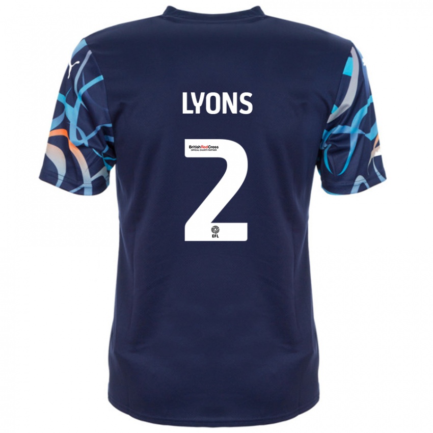 Criança Camisola Andy Lyons #2 Azul Marinho Alternativa 2024/25 Camisa Brasil