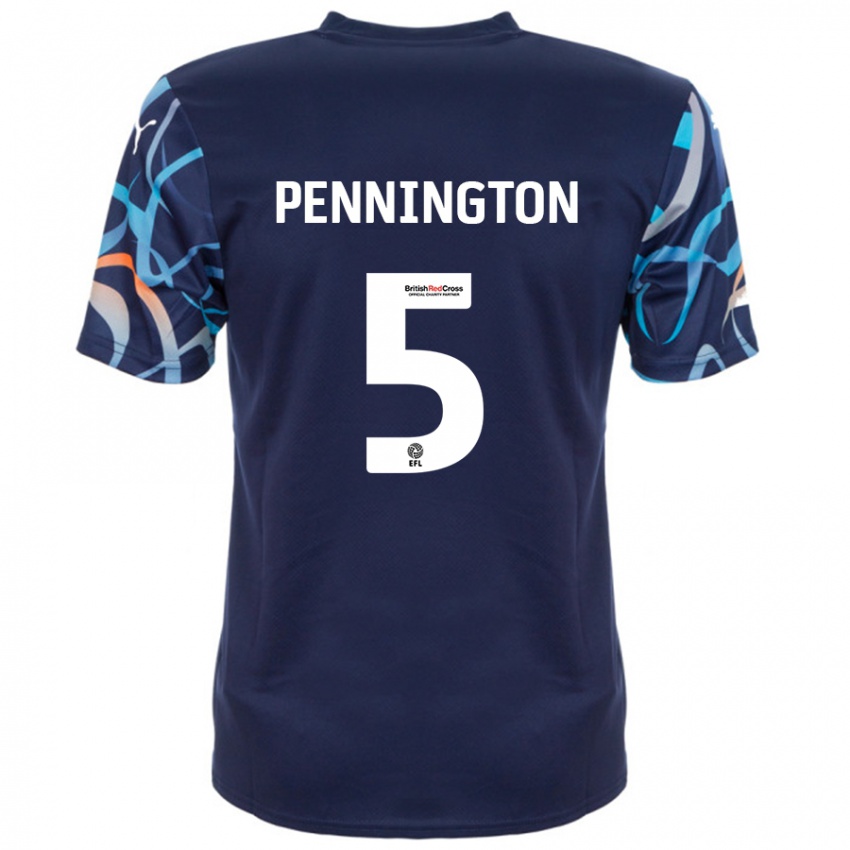 Criança Camisola Matthew Pennington #5 Azul Marinho Alternativa 2024/25 Camisa Brasil