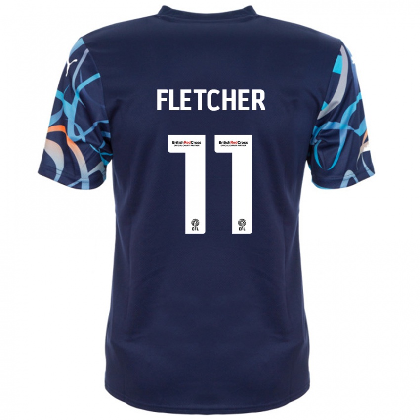 Criança Camisola Ashley Fletcher #11 Azul Marinho Alternativa 2024/25 Camisa Brasil