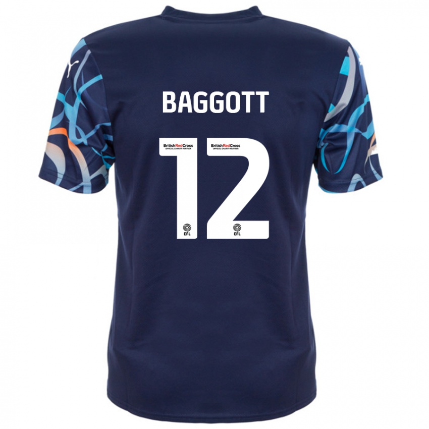 Criança Camisola Elkan Baggott #12 Azul Marinho Alternativa 2024/25 Camisa Brasil