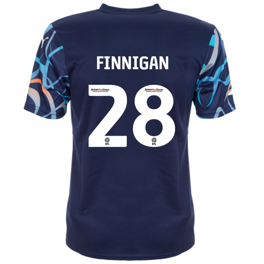 Criança Camisola Ryan Finnigan #28 Azul Marinho Alternativa 2024/25 Camisa Brasil