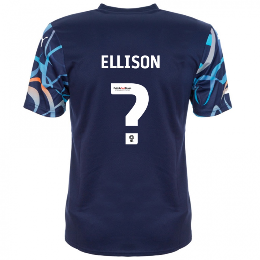 Criança Camisola Jordyn Ellison #0 Azul Marinho Alternativa 2024/25 Camisa Brasil