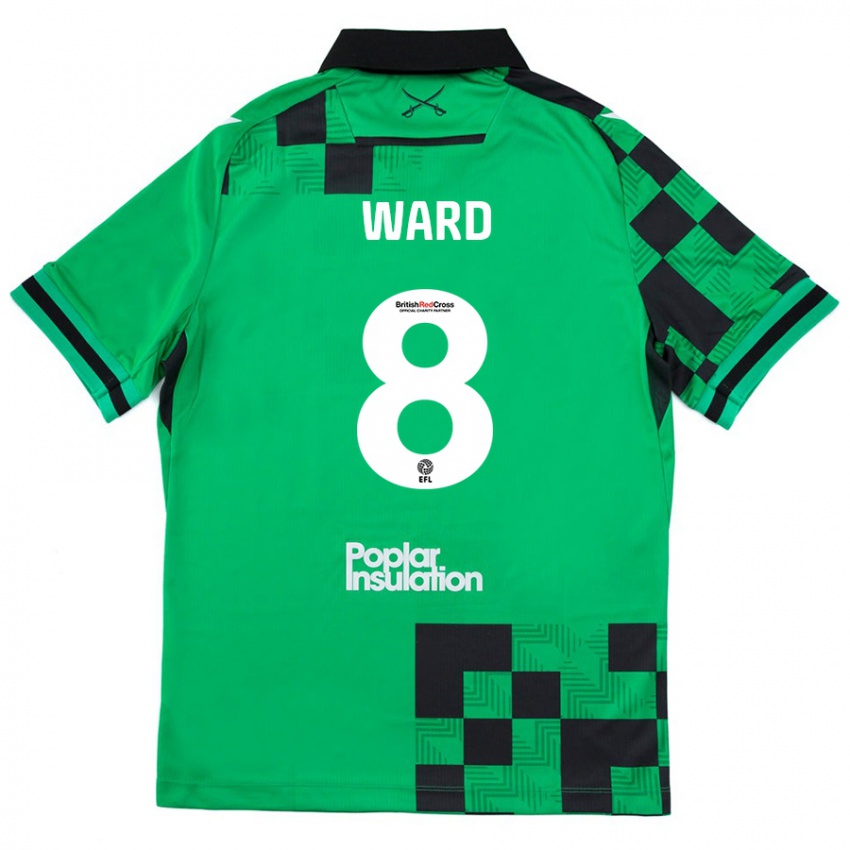 Criança Camisola Grant Ward #8 Preto Verde Alternativa 2024/25 Camisa Brasil