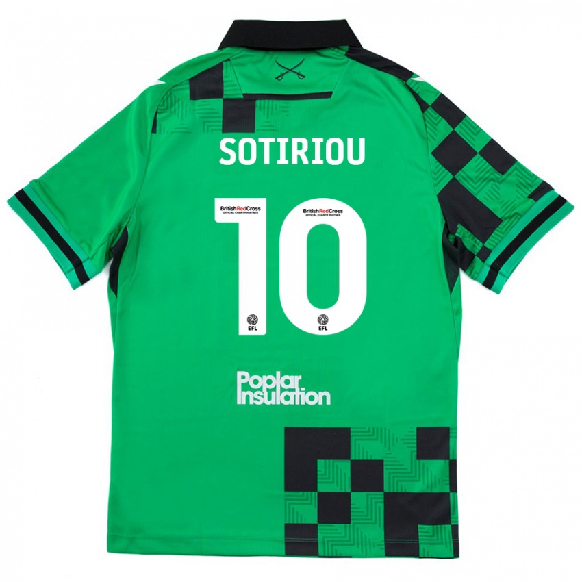 Criança Camisola Ruel Sotiriou #10 Preto Verde Alternativa 2024/25 Camisa Brasil