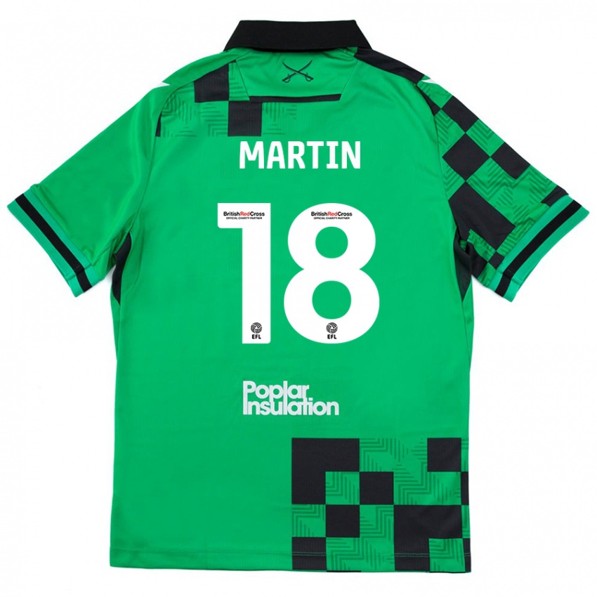 Criança Camisola Chris Martin #18 Preto Verde Alternativa 2024/25 Camisa Brasil