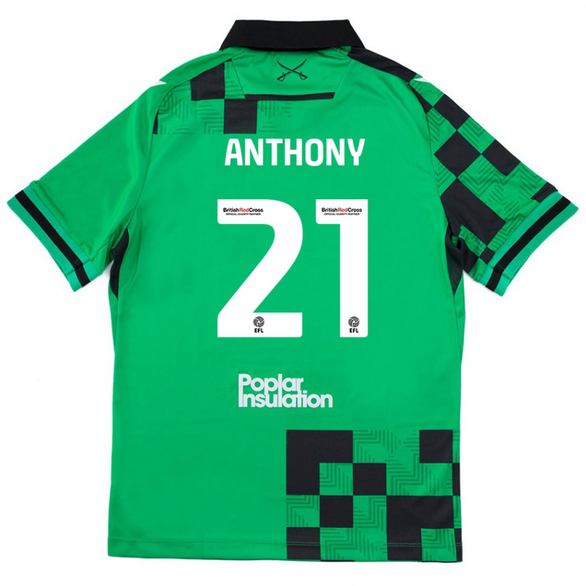 Criança Camisola Micah Anthony #21 Preto Verde Alternativa 2024/25 Camisa Brasil