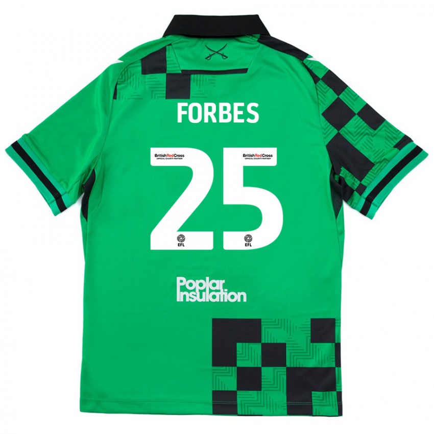 Criança Camisola Michael Forbes #25 Preto Verde Alternativa 2024/25 Camisa Brasil