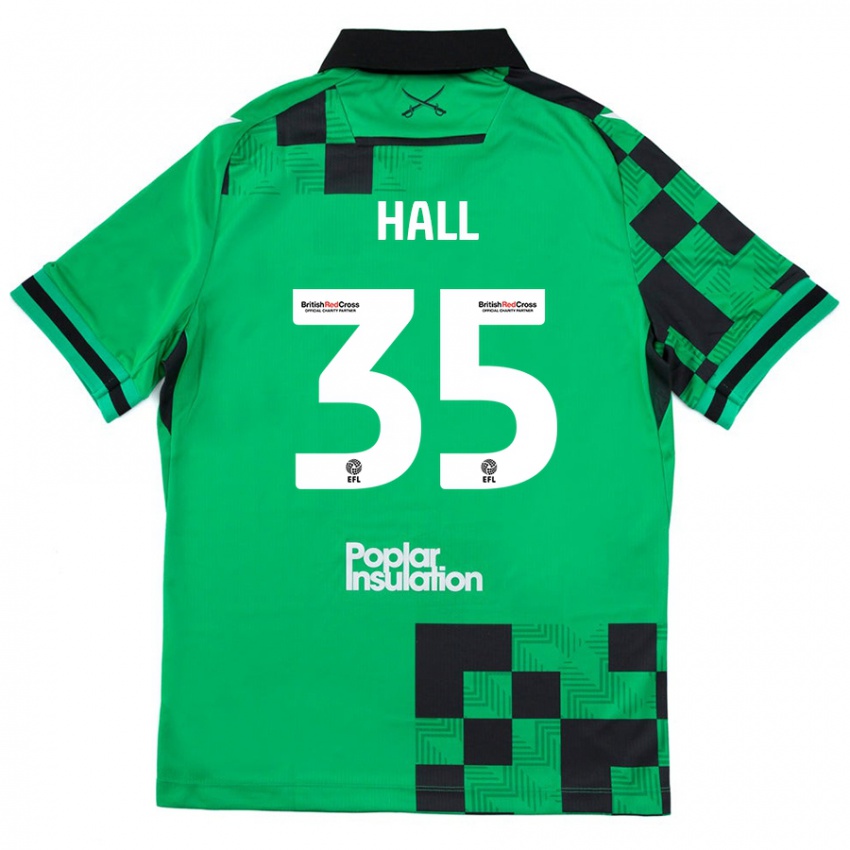 Criança Camisola Matt Hall #35 Preto Verde Alternativa 2024/25 Camisa Brasil