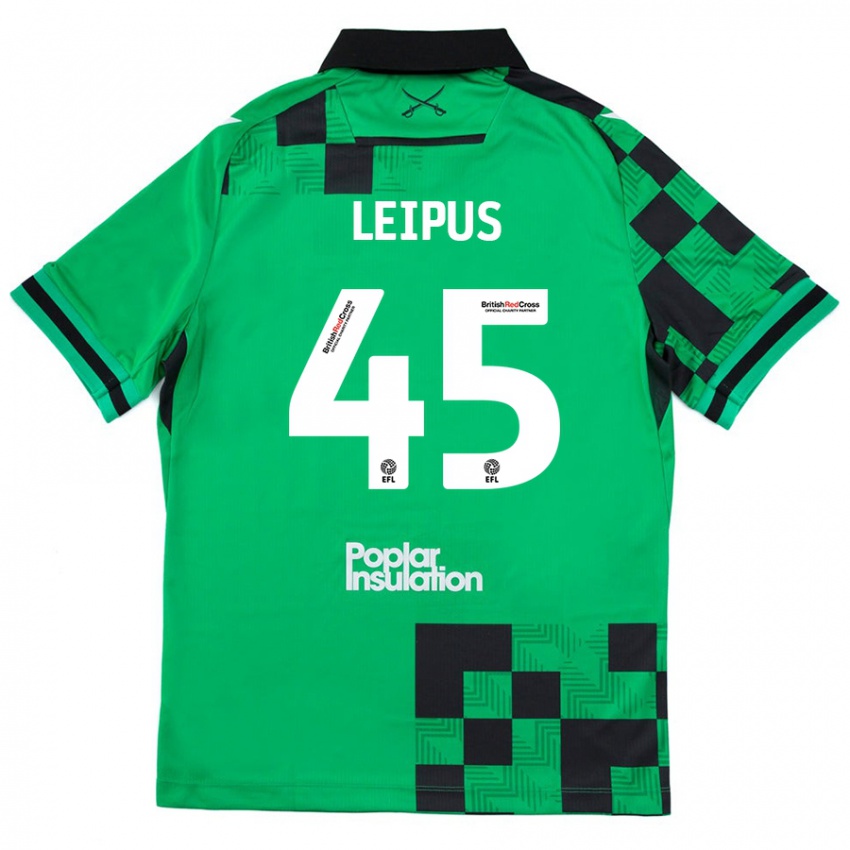 Criança Camisola Brooklyn Leipus #45 Preto Verde Alternativa 2024/25 Camisa Brasil