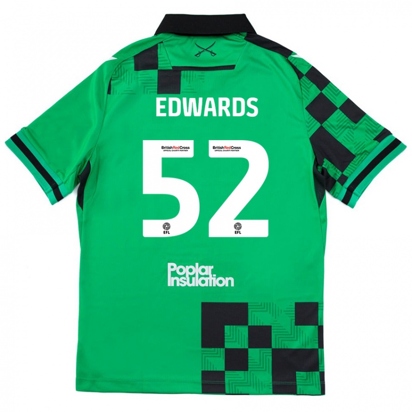 Criança Camisola Max Edwards #52 Preto Verde Alternativa 2024/25 Camisa Brasil