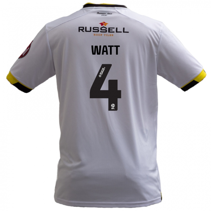 Criança Camisola Elliot Watt #4 Branco Alternativa 2024/25 Camisa Brasil