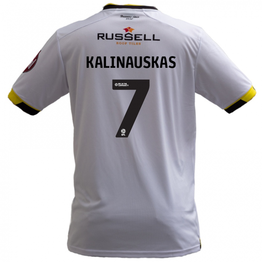 Criança Camisola Tomas Kalinauskas #7 Branco Alternativa 2024/25 Camisa Brasil