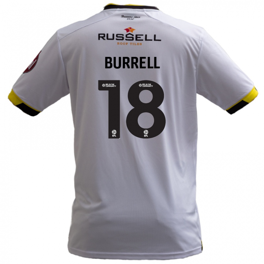 Criança Camisola Rumarn Burrell #18 Branco Alternativa 2024/25 Camisa Brasil