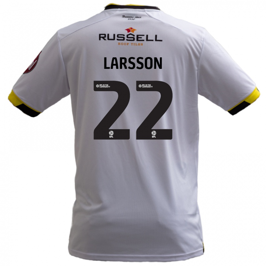 Criança Camisola Julian Larsson #22 Branco Alternativa 2024/25 Camisa Brasil