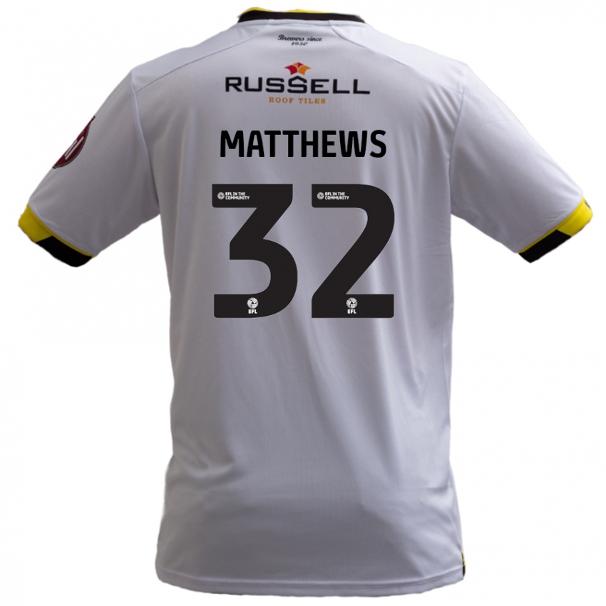 Criança Camisola Daniel Matthews #32 Branco Alternativa 2024/25 Camisa Brasil