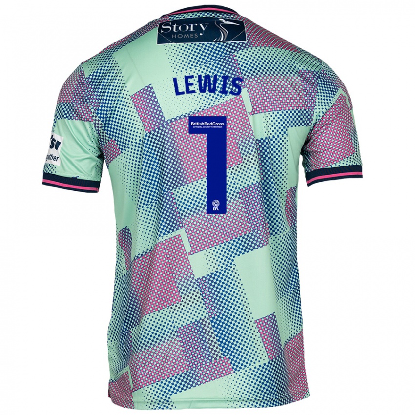 Criança Camisola Harry Lewis #1 Verde Alternativa 2024/25 Camisa Brasil