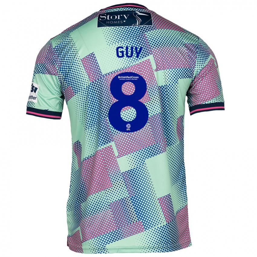 Criança Camisola Callum Guy #8 Verde Alternativa 2024/25 Camisa Brasil