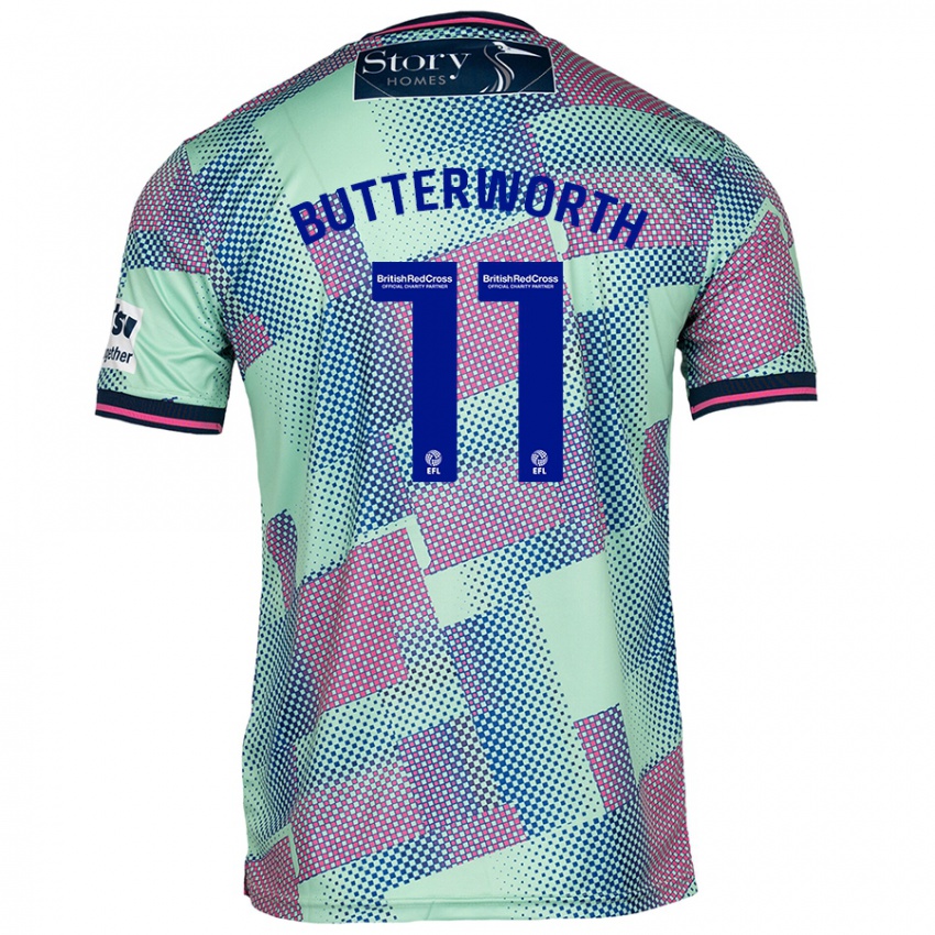 Criança Camisola Daniel Butterworth #11 Verde Alternativa 2024/25 Camisa Brasil