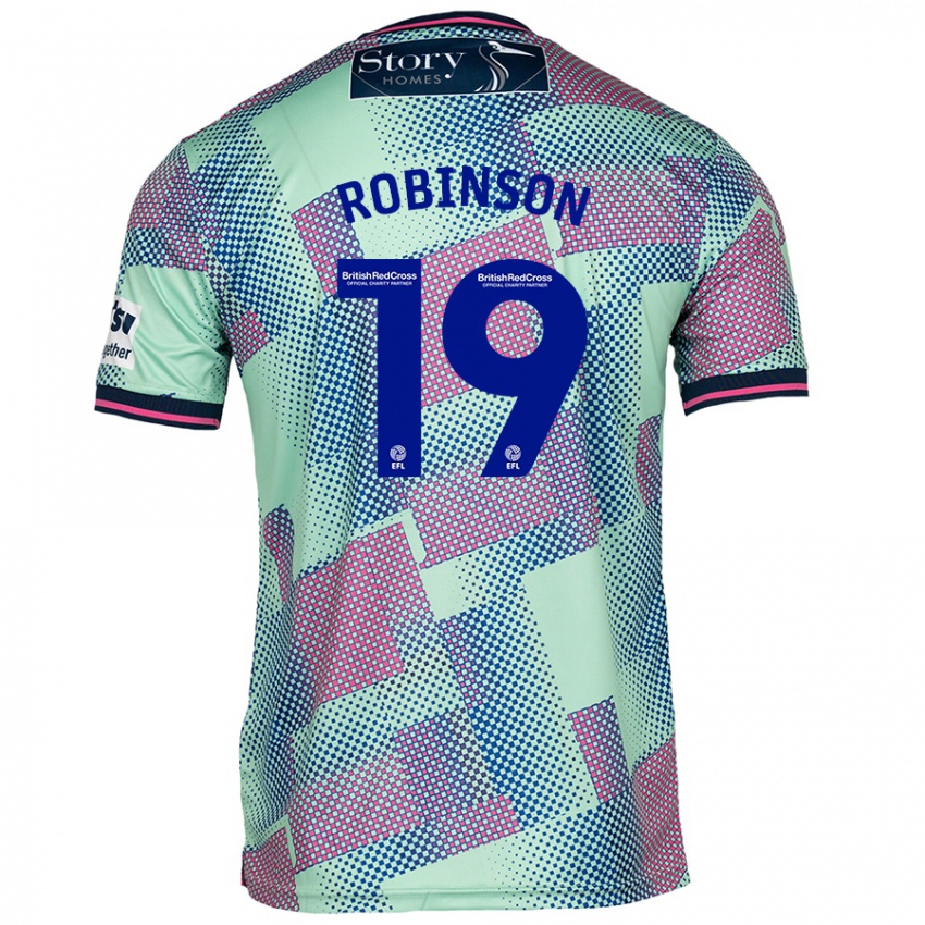 Criança Camisola Jack Robinson #19 Verde Alternativa 2024/25 Camisa Brasil