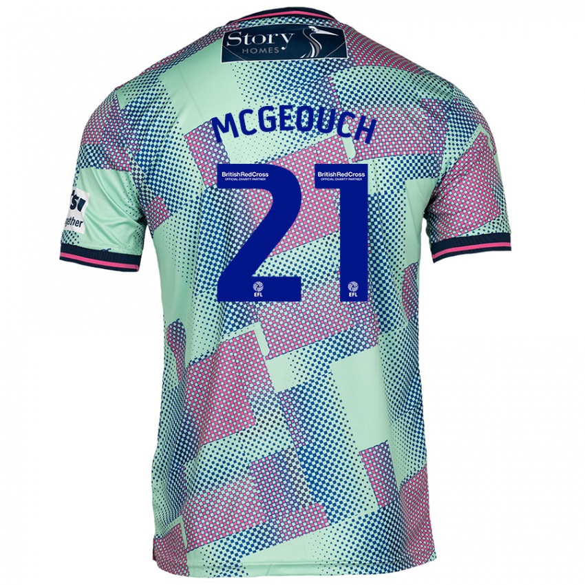 Criança Camisola Dylan Mcgeouch #21 Verde Alternativa 2024/25 Camisa Brasil