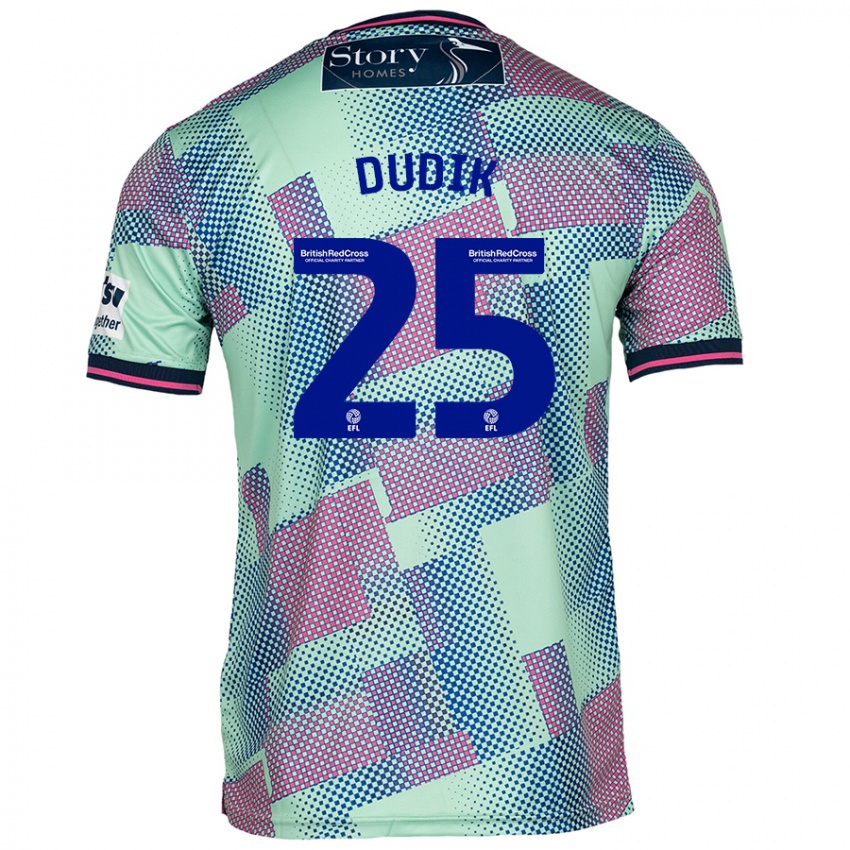 Criança Camisola Anton Dudik #25 Verde Alternativa 2024/25 Camisa Brasil