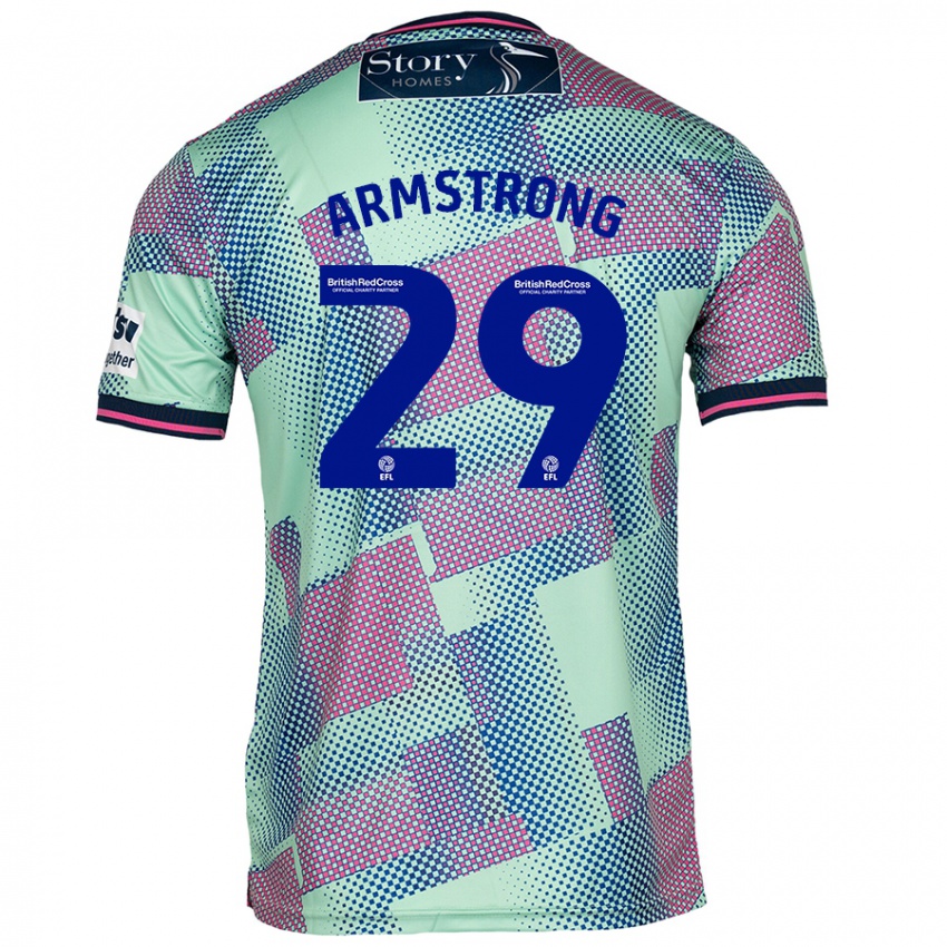 Criança Camisola Luke Armstrong #29 Verde Alternativa 2024/25 Camisa Brasil