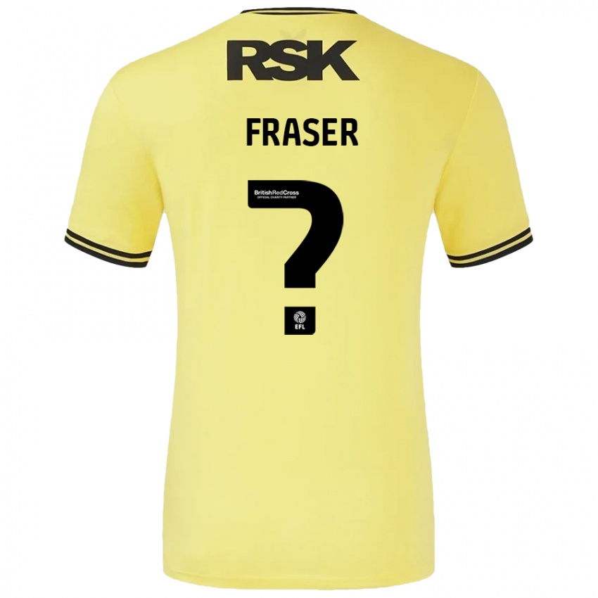 Criança Camisola Scott Fraser #0 Amarelo Preto Alternativa 2024/25 Camisa Brasil