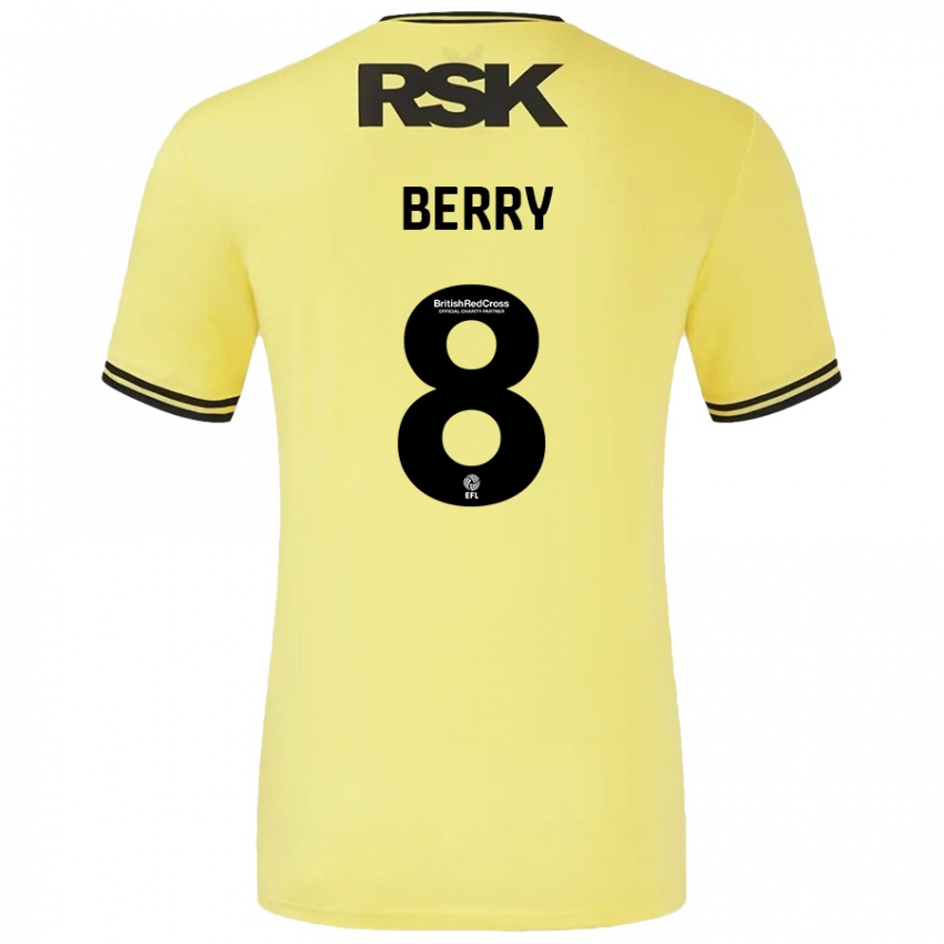 Criança Camisola Luke Berry #8 Amarelo Preto Alternativa 2024/25 Camisa Brasil