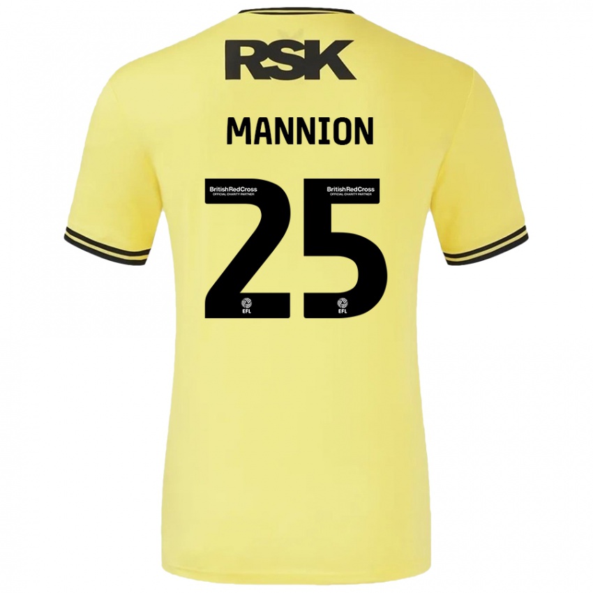 Criança Camisola Will Mannion #25 Amarelo Preto Alternativa 2024/25 Camisa Brasil