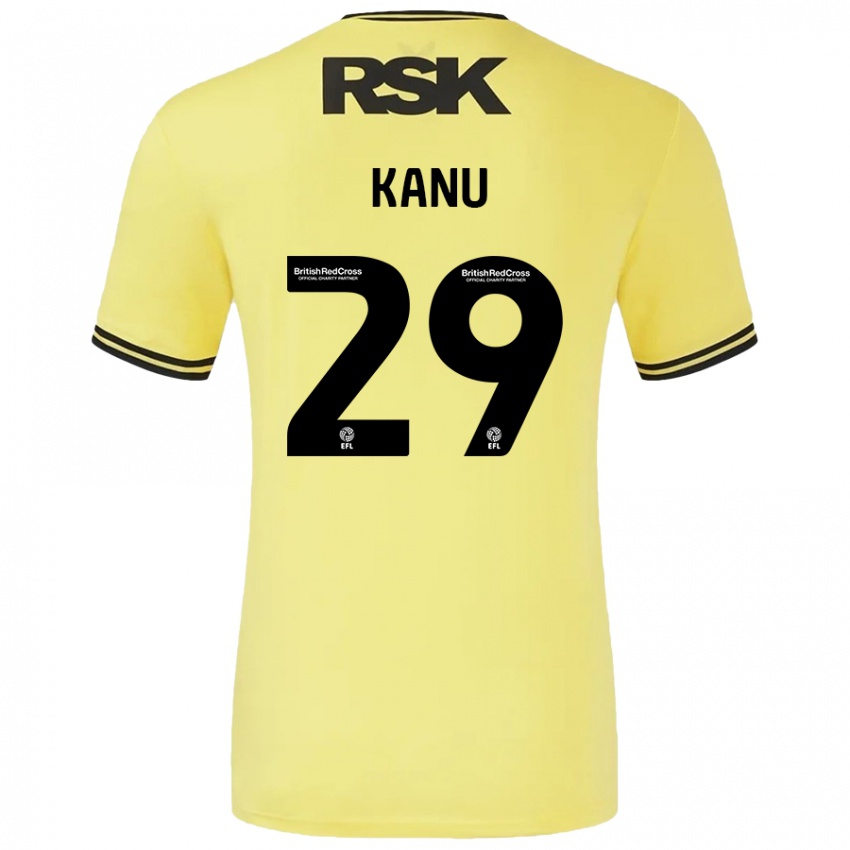 Criança Camisola Daniel Kanu #29 Amarelo Preto Alternativa 2024/25 Camisa Brasil