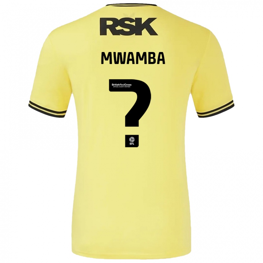 Criança Camisola Alan Mwamba #0 Amarelo Preto Alternativa 2024/25 Camisa Brasil