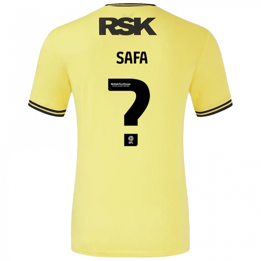 Criança Camisola Jacob Safa #0 Amarelo Preto Alternativa 2024/25 Camisa Brasil