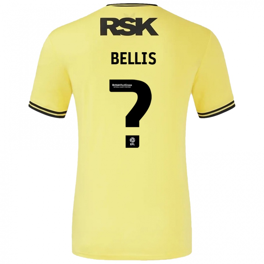 Criança Camisola Reece Bellis #0 Amarelo Preto Alternativa 2024/25 Camisa Brasil