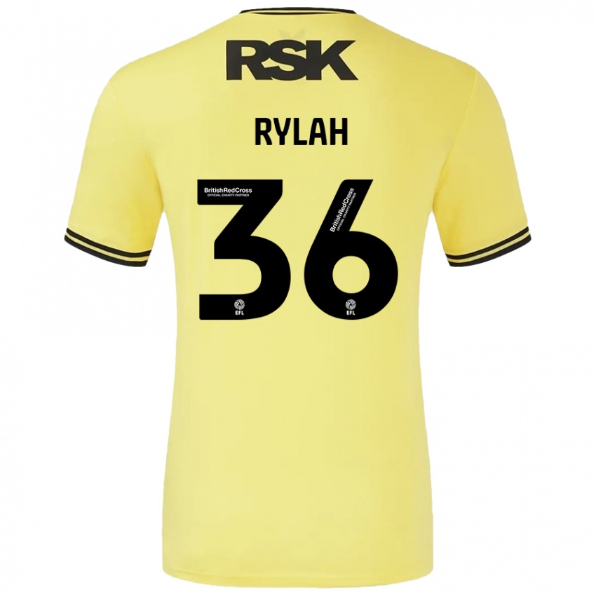 Criança Camisola Henry Rylah #36 Amarelo Preto Alternativa 2024/25 Camisa Brasil