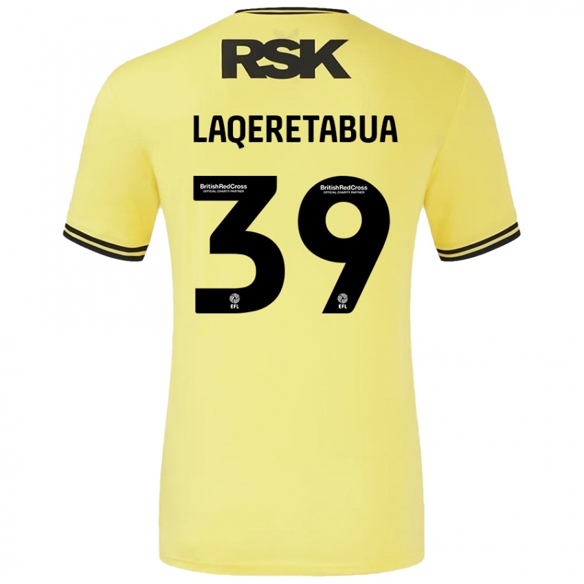 Criança Camisola Josh Laqeretabua #39 Amarelo Preto Alternativa 2024/25 Camisa Brasil