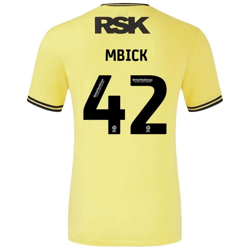 Criança Camisola Micah Mbick #42 Amarelo Preto Alternativa 2024/25 Camisa Brasil