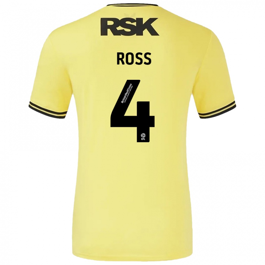 Criança Camisola Mia Ross #4 Amarelo Preto Alternativa 2024/25 Camisa Brasil