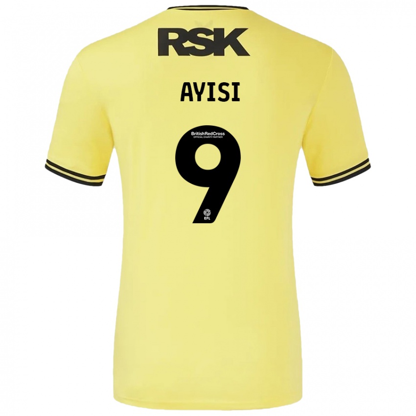 Criança Camisola Freda Ayisi #9 Amarelo Preto Alternativa 2024/25 Camisa Brasil