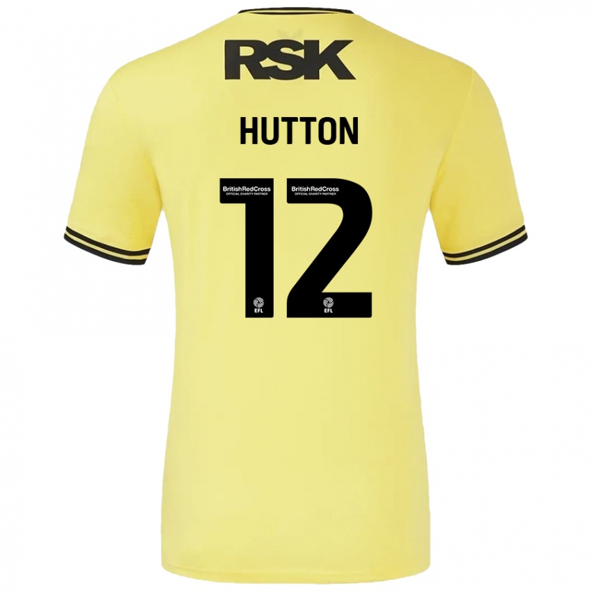 Criança Camisola Jodie Hutton #12 Amarelo Preto Alternativa 2024/25 Camisa Brasil